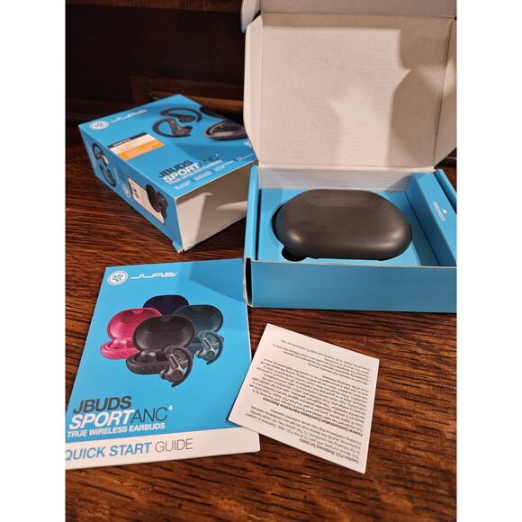 JLab JBuds Sport ANC 4 Bluetooth Earbuds, Sporthook, Fitness & Gym NEW OPEN BOX - Picture 3 of 4